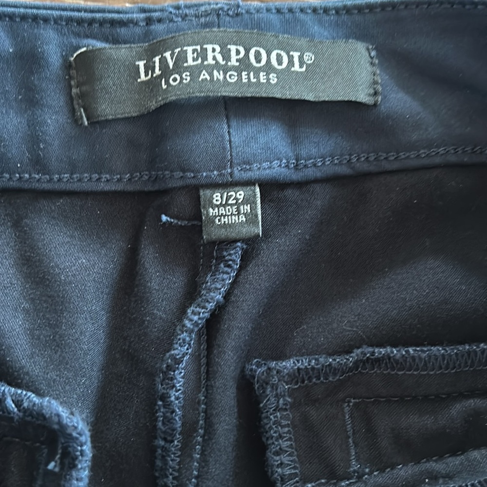 Liverpool federal navy cropped pant - Picture 2 of 6